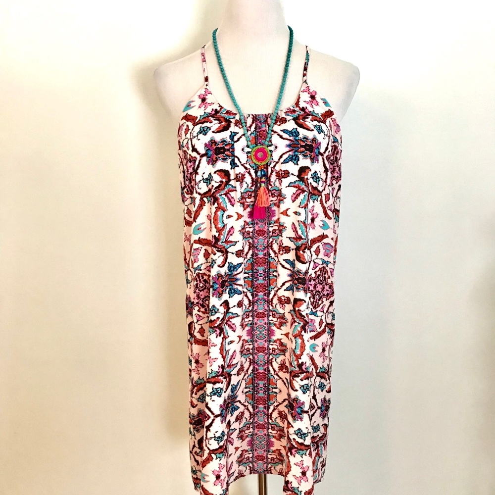 Pink and Turquoise Mini Spring and Summer Sundress